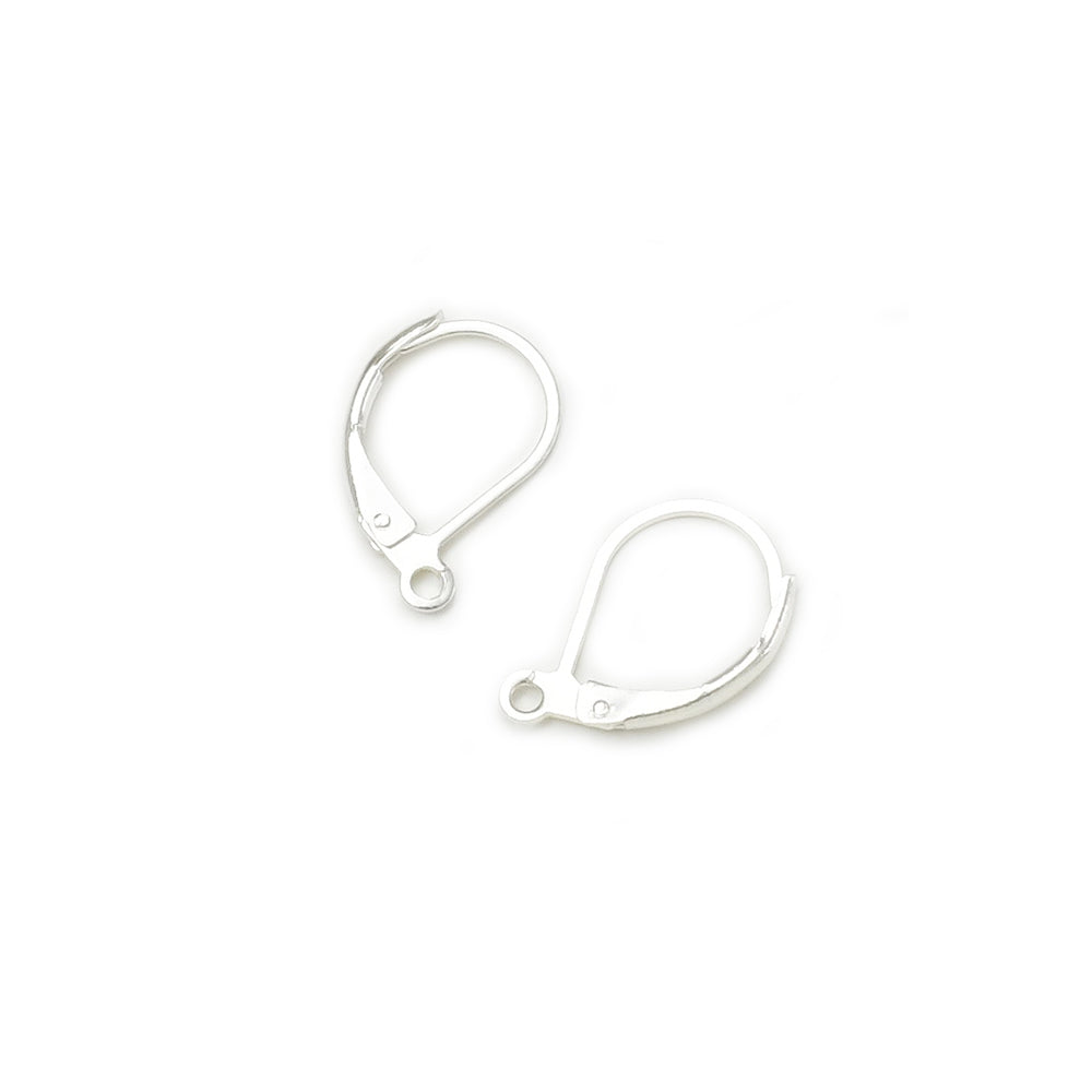 6 Sleeper earrings in 925 silver plated brass