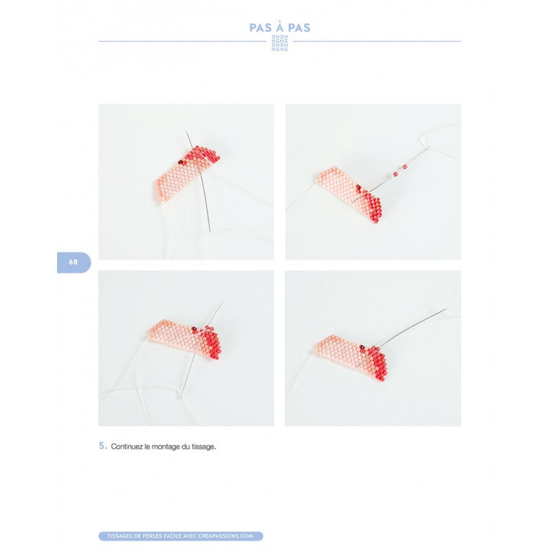 Book &amp;quot;Bead Weaving&amp;quot; by &lt;tc&gt;Perles Corner&lt;/tc&gt; published by Créapassions